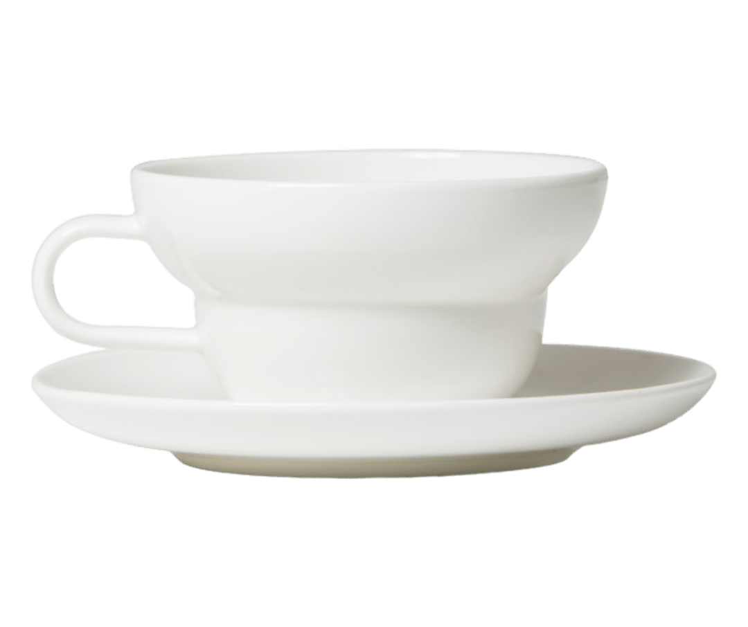 Acme Cup & Saucer - Bibby White 250ml - t leaf T | teas and infusions from around the world