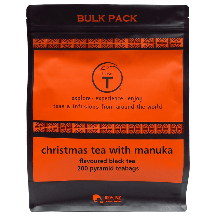 Christmas tea with NZ manuka pyramids - t leaf T | teas and infusions from around the world
