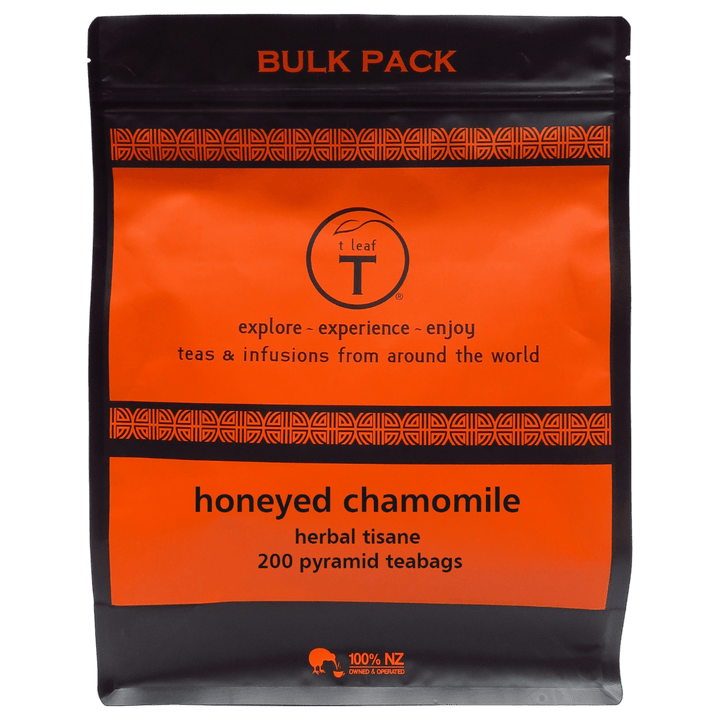 Honeyed Chamomile with NZ Kawakawa pyramids - t leaf T | teas and infusions from around the world