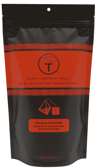Honeyed Chamomile with NZ Kawakawa pyramids 50 pyramid pouch