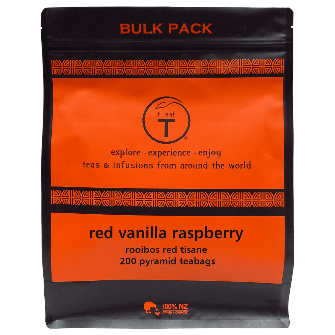 Red vanilla raspberry pyramids - t leaf T | teas and infusions from around the world