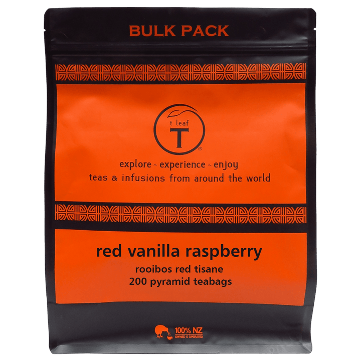 Red vanilla raspberry pyramids - t leaf T | teas and infusions from around the world