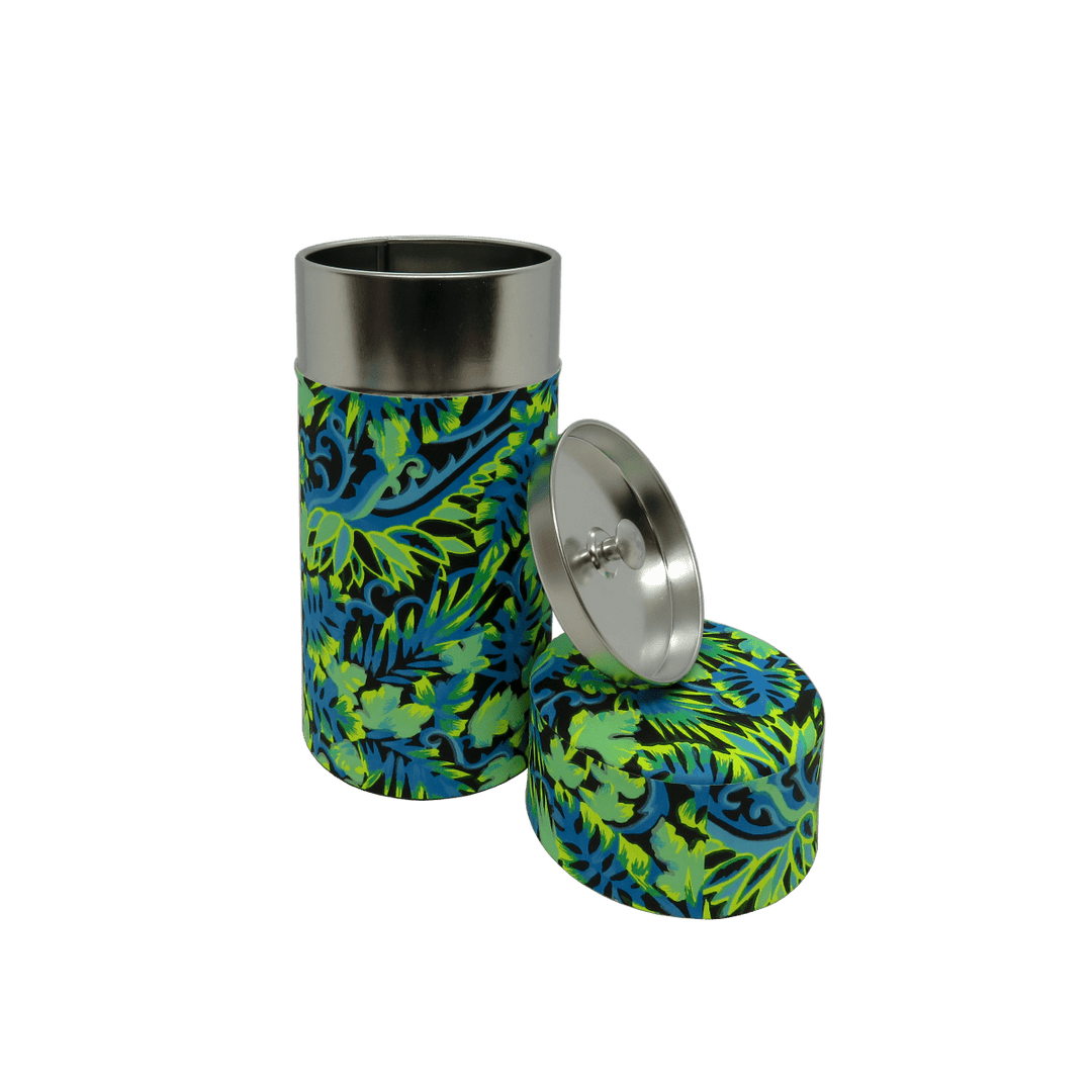Tea canister - tropical BLUE - t leaf T | teas and infusions from around the world