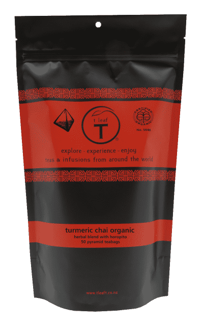 turmeric chai organic pyramids - t leaf T | teas and infusions from around the world