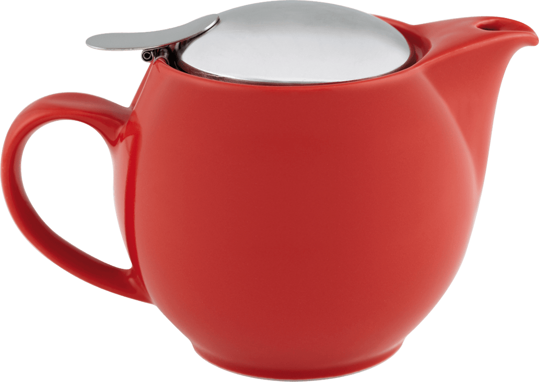 Zero 450ml tomato red teapot - t leaf T | teas and infusions from around the world